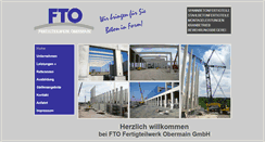 Desktop Screenshot of fto-fertigteilwerk.de