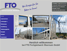 Tablet Screenshot of fto-fertigteilwerk.de